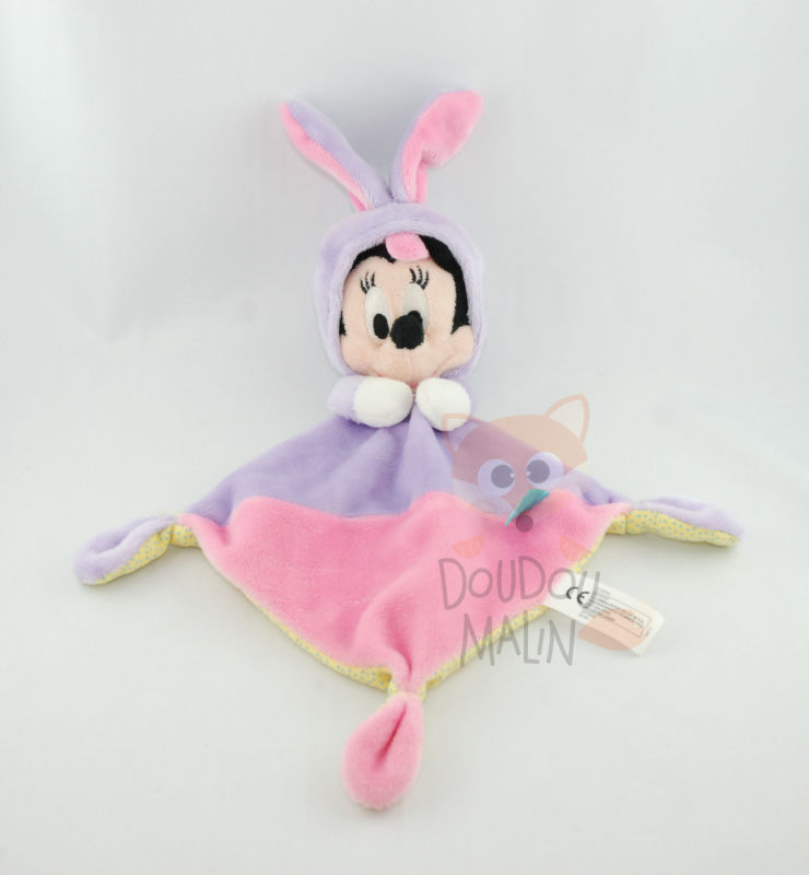  baby comforter minnie mouse rabbit pink purple  